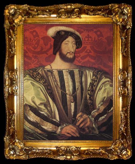 framed  Jean Clouet Portrait of Francis I,King of France, ta009-2